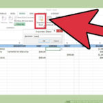 How To Create A Simple Checkbook Register With Microsoft Excel Together With Checking Account Balance Worksheet