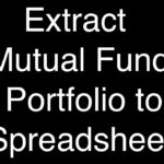 How To Extract A Mutual Fund Portfolio To A Spreadsheet   Youtube With Regard To Mutual Fund Spreadsheet