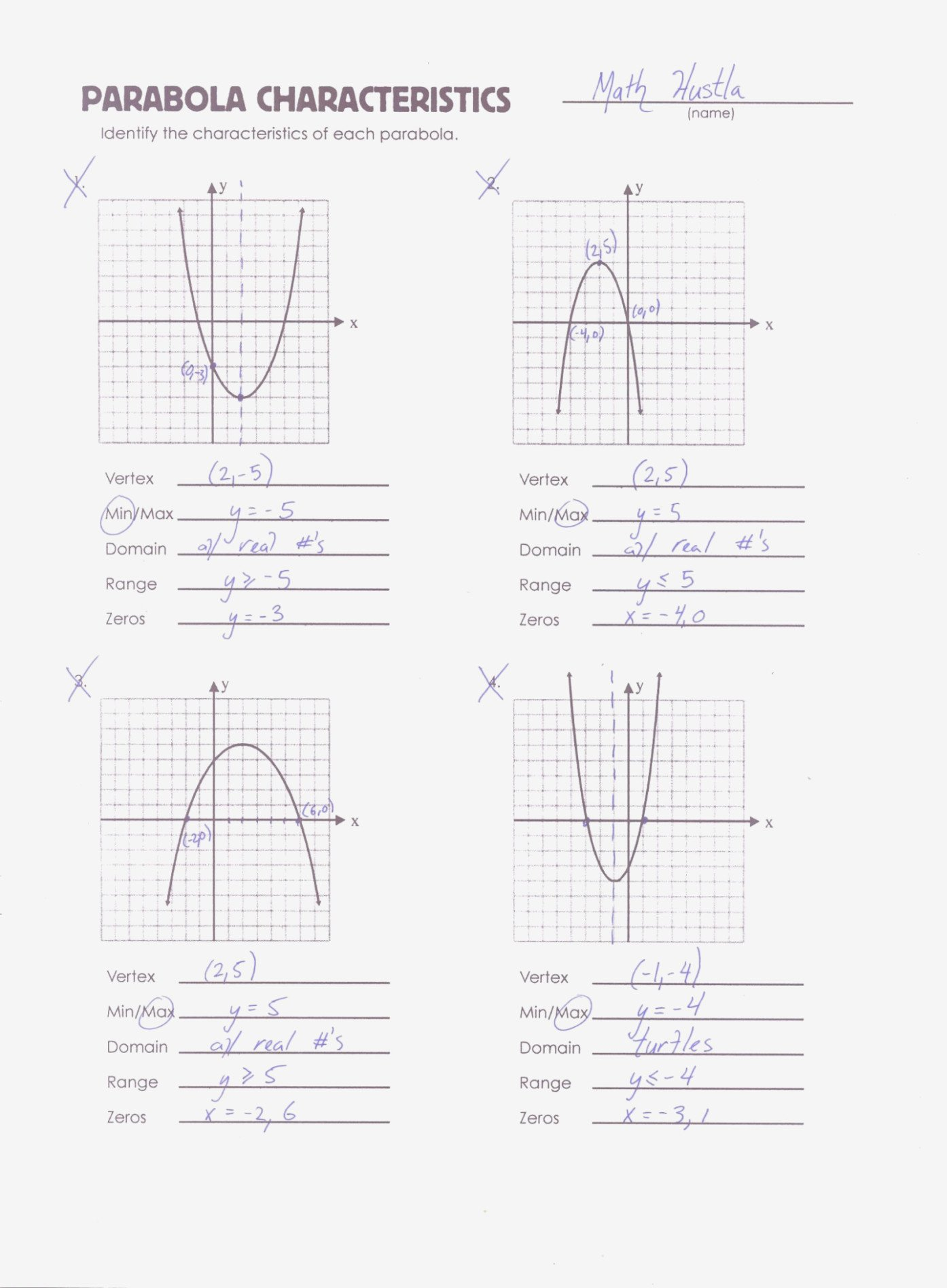 How To Get People To Like Standard Form To  Form Information Throughout Graphing A Parabola From Vertex Form Worksheet Answers