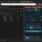 How To Have A Dark Theme Or A Blackdark Background In Google Sheets With Docs Google Com Spreadsheets
