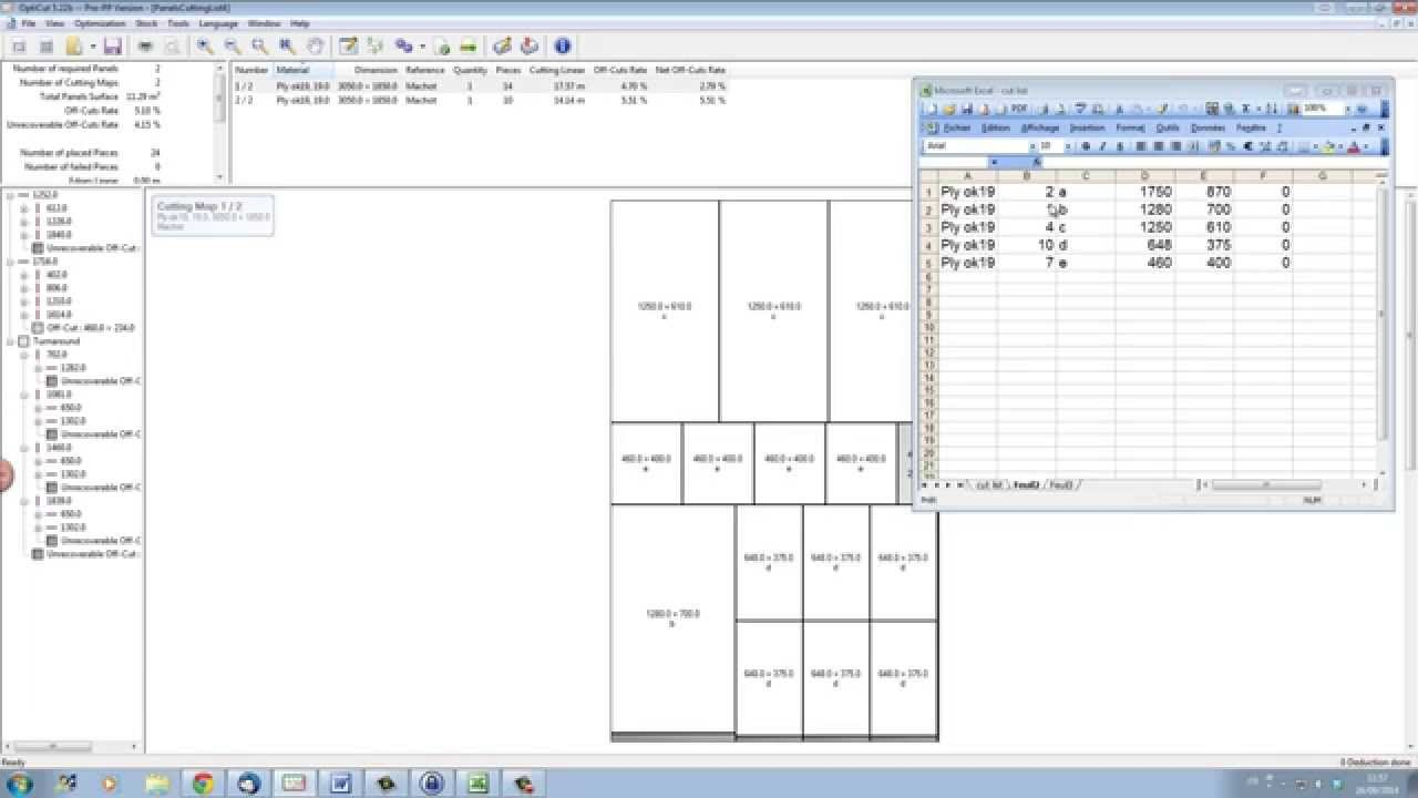 How To Import Your Cutting List From A Spreadsheet | Wood Designer ... Throughout Cabinet Cut List Spreadsheet