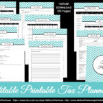 How To Organize Your Taxes With A Printable Tax Planner  All About With Tax Organizer Worksheet For Small Business