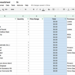 How To Plan A Diy Home Renovation   Budget Spreadsheet | Kens Castle ... Along With House Renovation Costs Spreadsheet
