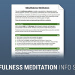 How To Practice Mindfulness Meditation Worksheet  Therapist Aid Also Meditation Worksheet Pdf