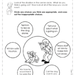How To React Social Skills Worksheets About Choosing Your Reactions With Social Skills Worksheets For Autism