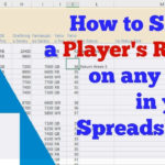 How To Show A Players Rank In Dfs Spreadsheet   Youtube As Well As Darts League Excel Spreadsheet