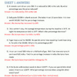 How To Work Out Percentage Increases For Percent Increase And Decrease Word Problems Worksheet