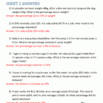 How To Work Out Percentage Increases Inside Percent Of Change Word Problems Worksheet