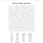 Human Body Systems Crossword Puzzle  Wordmint Within Human Body Systems Worksheet Answer Key