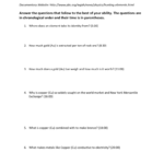 Hunting The Elements Viewing Guide For Hunting Elements Worksheet Answers