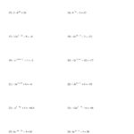 Hw Solving Exponential Equations With Logarithms  Algebra Ii In Solving Exponential Equations Worksheet