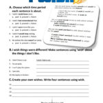 I Wish Worksheet  Free Esl Printable Worksheets Madeteachers Throughout 5 Wishes Worksheet