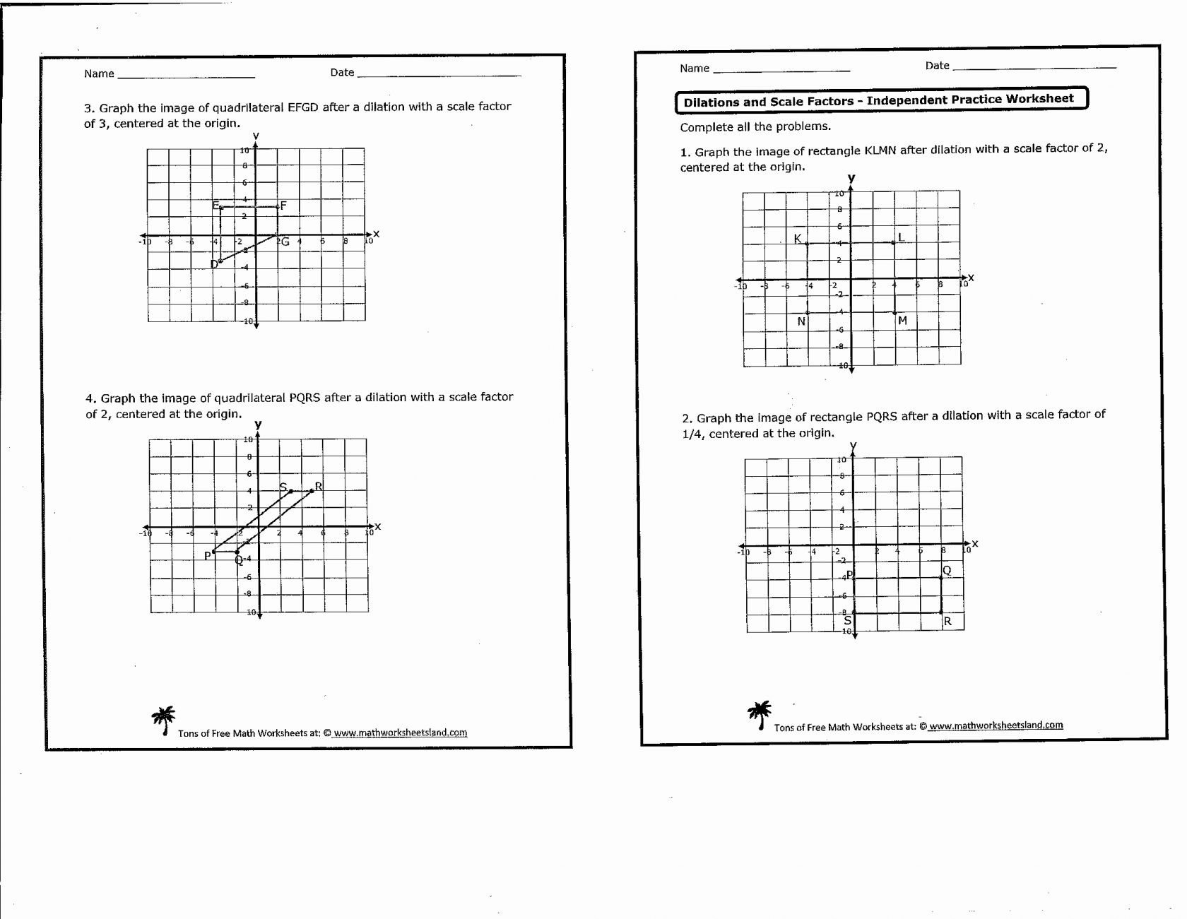 Ideas Of 8Th Grade Math Scale Factor Worksheets Save Math Worksheets And Dilation And Scale Factor Worksheet Answers