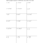 Ideas Of Algebra 1 Unit 7 Exponent Rules Worksheet 2 Simplify Each With Exponent Rules Worksheet With Answers