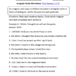 Ideas Of Kids English Grade 2 Worksheets Irregular Verbs Worksheet Intended For 7Th Grade Verb Worksheets