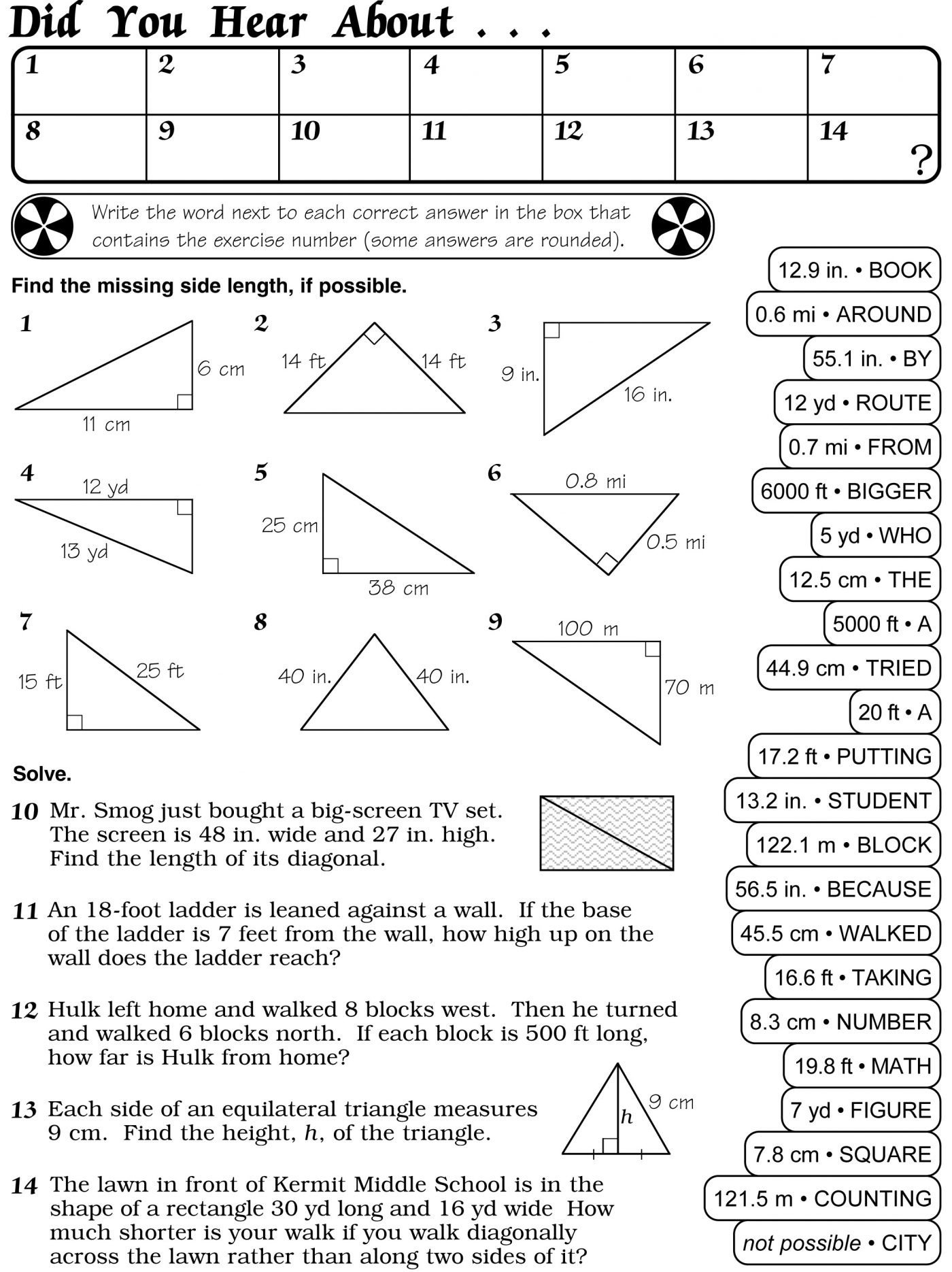 Ideas Of Worksheet Answers To Did You Hear About Math Worksheet Hate In Did You Hear About Math Worksheet Algebra With Pizzazz Answers