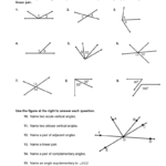 Identify Each Pair Of Angles As Adjacent Vertical Pertaining To Complementary And Supplementary Angles Worksheet Answers