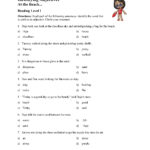 Identifying Adjectives Test 1  Reading Level 1  Preview With Identifying Adjectives Worksheet