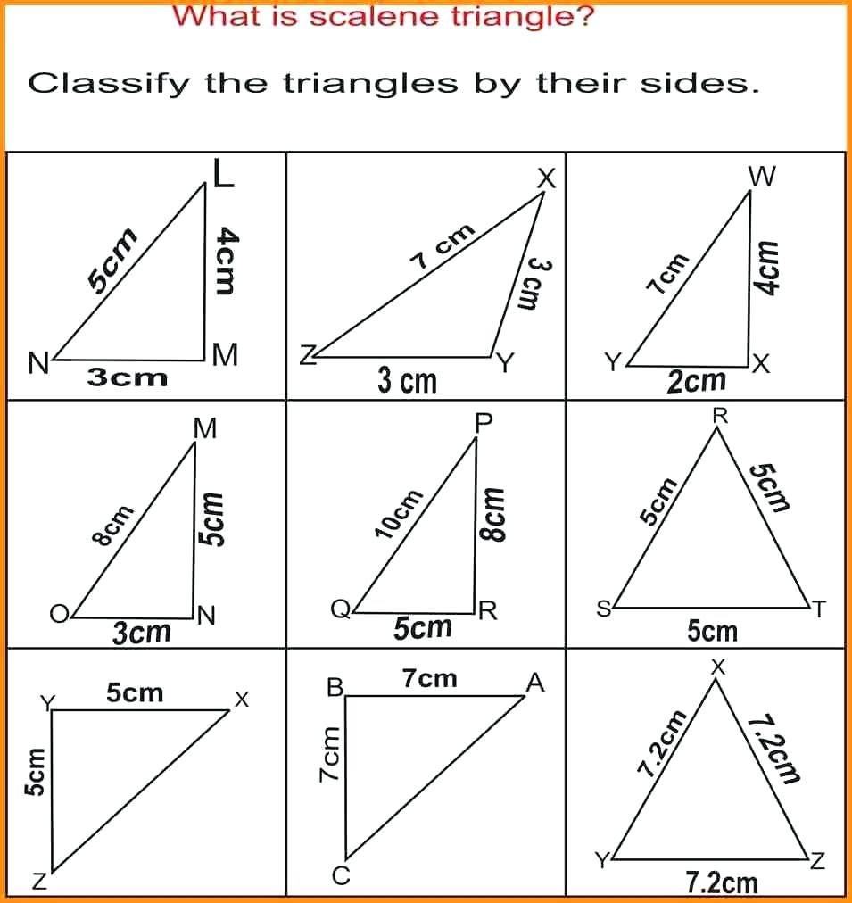 Identifying Triangles Math Geometry Classifying Triangles And Regarding Classifying Triangles By Angles Worksheet