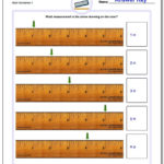 Inches Measurement In Measuring To The Nearest 1 4 Inch Worksheet