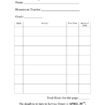 Index Of Cdn192013888 As Well As Community Service Hours Worksheet