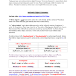 Indirect Object Pronouns Inside Direct Object Pronouns Spanish Worksheet With Answers