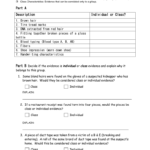 Individual Vs Class Worksheet Also Dna And Forensics Worksheet Answers