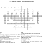 Industrialization And Nationalism Crossword  Wordmint Within Industrialization And Nationalism Worksheet Answers