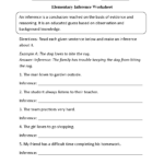 Inference Worksheets  Elementary Inference Worksheets And Elementary Health Worksheets