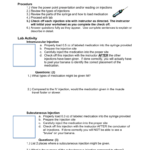 Injections Lab  Wordpress Throughout Reading Syringes Worksheet