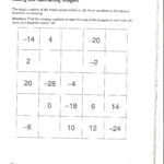 Integers Worksheets With Answers Math Integer Puzzle Worksheets Math Within Operations With Integers Worksheet