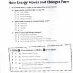 Introduction To Energy Worksheet Answers Physical Science Unit Part Along With Author039S Purpose Worksheets 2Nd Grade