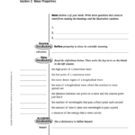 Introduction To Waves Or Section 3 The Behavior Of Waves Worksheet Answers