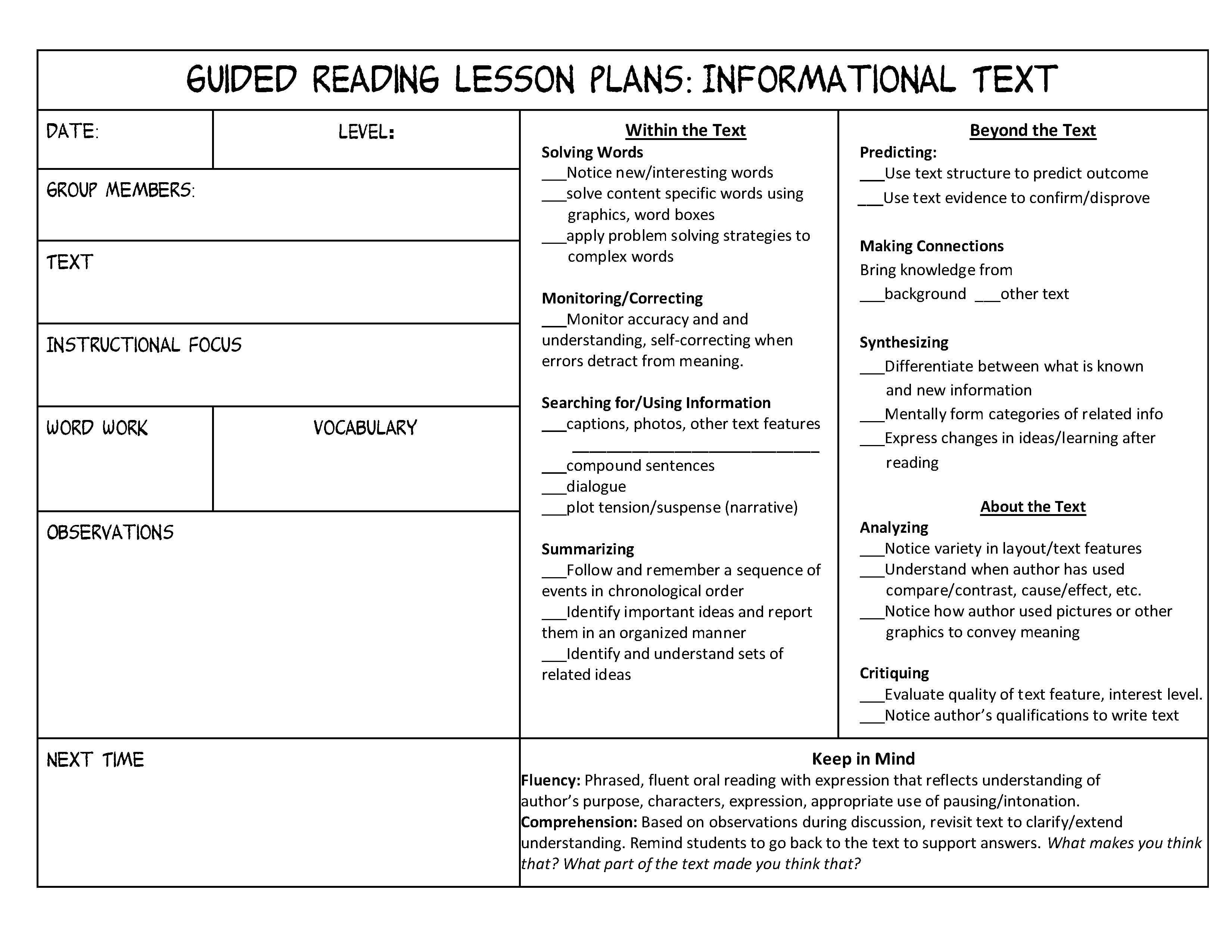 Investigating Nonfiction Part 3 Independent And Guided Reading As Well As Nonfiction Text Features Worksheet