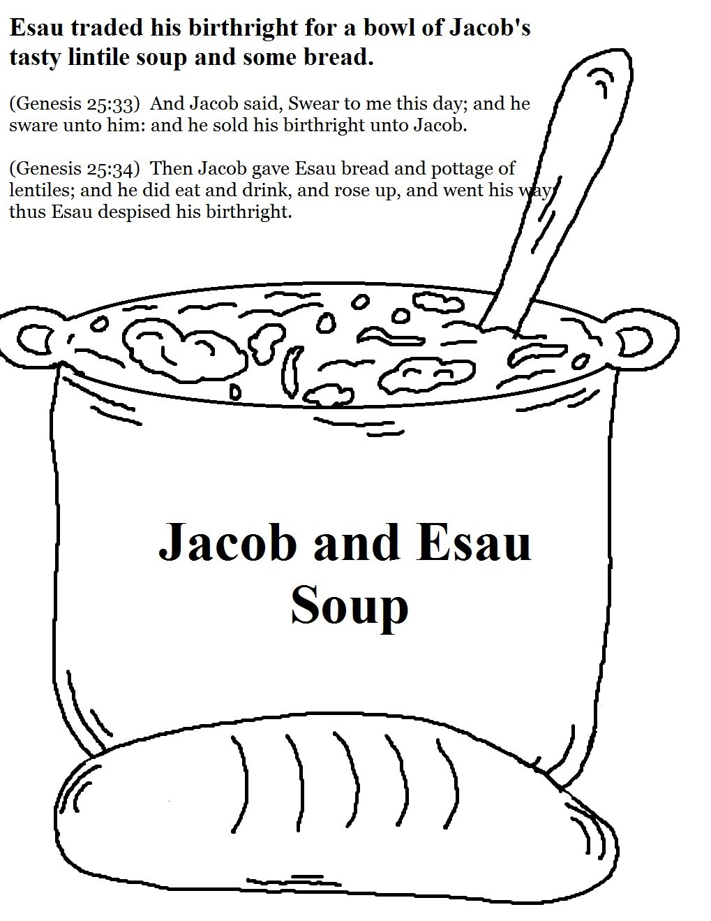 Jacob Esau And The Birthright – Mission Bible Class Or Isaac And Rebekah Worksheets