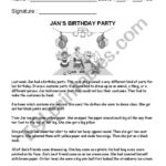 Jan´s Birthday Party  Esl Worksheetrachelgionet Intended For One Big Party Worksheet