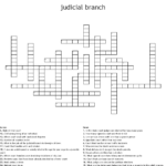 Judicial Branch Crossword  Wordmint For Judicial Branch Worksheet Answers