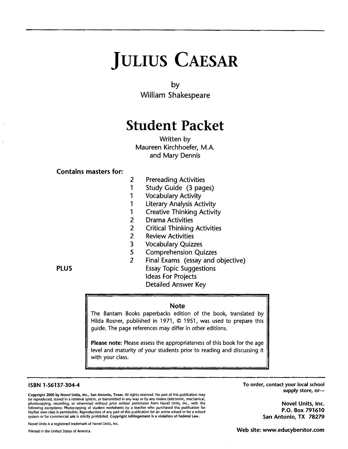 Julius Caesar  Shifflett's Page  Populationme Pages 1  38 Inside Julius Caesar Vocabulary Act 1 Worksheet Answers