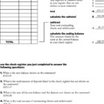 Keeping A Running Balance Answer Key  Pdf As Well As Reconciling A Checking Account Worksheet Answers