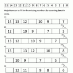 Kindergarten Counting Worksheet  Sequencing To 15 For Kindergarten Measurement Worksheets