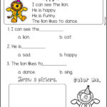 Kindergarten First Grade Spelling Words Worksheets Adding Fractions Pertaining To Kindergarten Reading Printable Worksheets