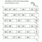 Kindergarten Math Printables 2 Sequencing To 25 For Sequencing Worksheets For Kindergarten
