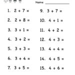 Kindergarten Math Worksheets Pdf Self Esteem Worksheets Counting Along With Preschool Math Worksheets Pdf