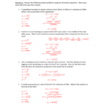 Kinematics Worksheet Part 2 For Acceleration Problems Worksheet Answer Key