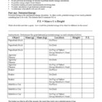 Kinetic And Potential Energy Problems Worksheet Answers Math For Kinetic And Potential Energy Problems Worksheet Answers