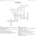 Kingdoms Crossword  Wordmint Intended For Domains And Kingdoms Worksheet