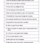Ks3 French  Verbs And Tenses  Teachit Languages Within Perfect Verb Tense Worksheet