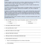 Ks4 Spanish  Reading  Teachit Languages For Spanish Reading Comprehension Worksheets