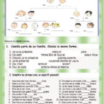 La Famille Interactive Worksheet Also La Famille French Worksheet