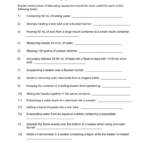Lab Equipment Worksheet  Pcmac Intended For Lab Equipment Worksheet Answers